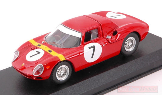 MODELE REDUIT COMPATIBLE AVEC FERRARI 250 LM N.7 WINNER GP ANGOLA, LUANDA 1964 W.MAIRESSE 1:43 MEILLEUR MODELE BT9730