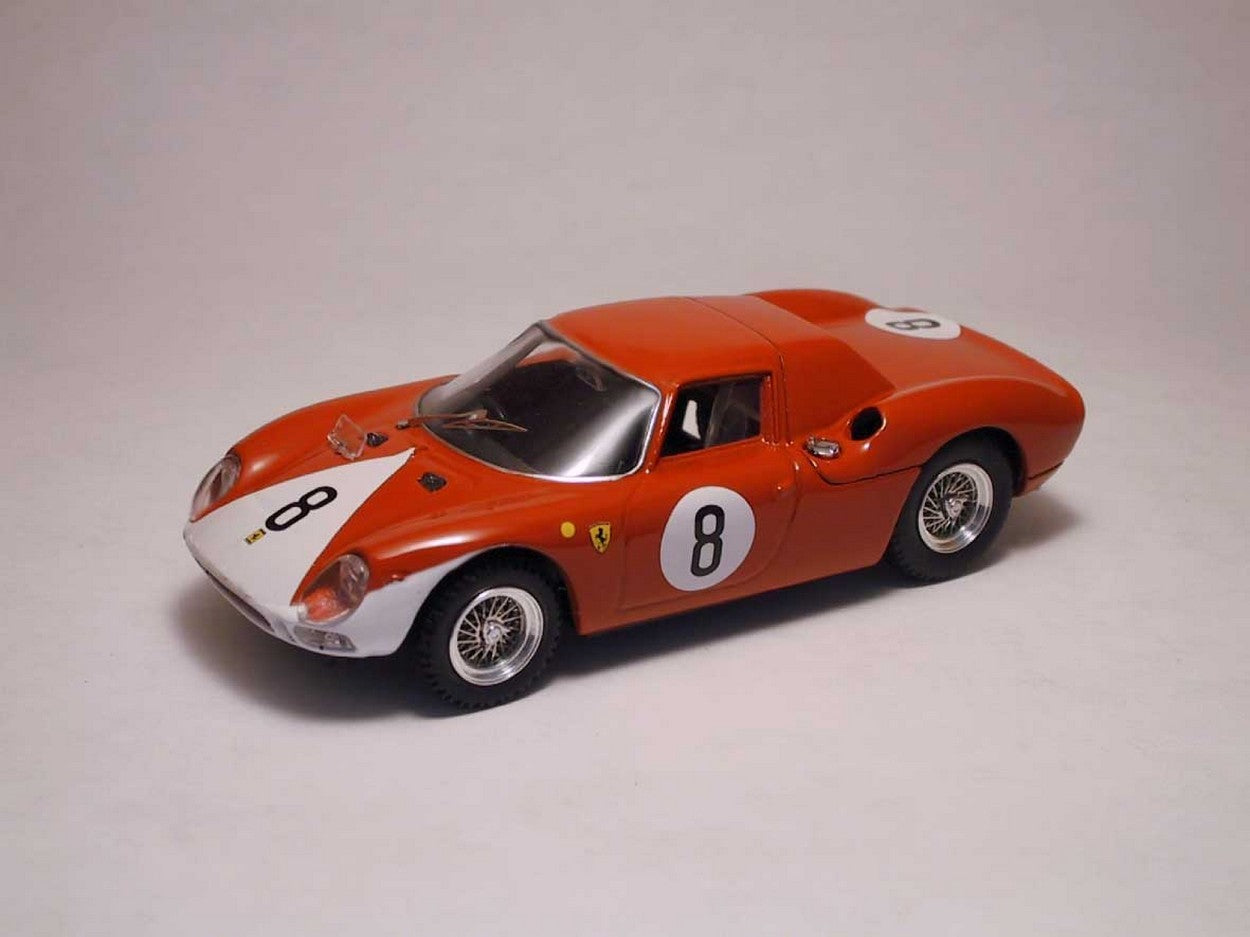 MODELLINO IN SCALA COMPATIBILE CON FERRARI 250 LM N.8 2nd 12H REIMS 1964 J.SURTEES-L.BANDINI 1:43 BEST MODEL BT9187