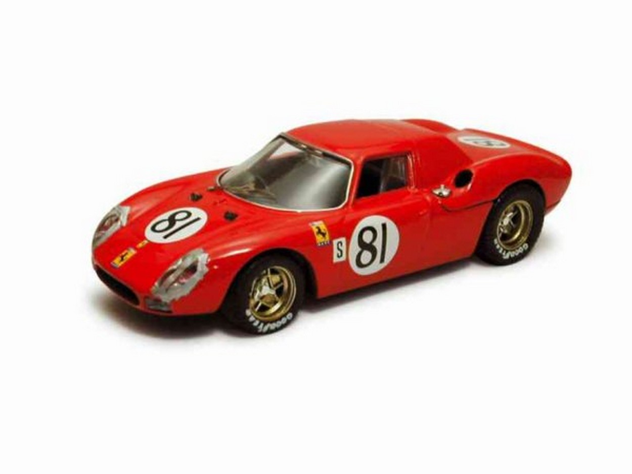 MODELLINO IN SCALA COMPATIBILE CON FERRARI 250 LM N.81 ACCIDENT 24H DAYTONA 1968 PIPER-GREGORY 1:43 BEST MODEL BT9266