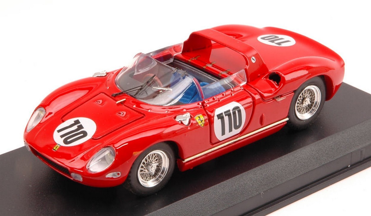 MODELLINO IN SCALA COMPATIBILE CON FERRARI 250 P N.110 WINNER NURBURGRING 1963 SURTEES-MAIRESSE 1:43 ART MODEL AM0126