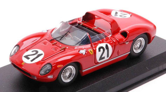 MODELLINO IN SCALA COMPATIBILE CON FERRARI 250 P N.21 24 H LE MANS 1963 SCARFIOTTI-BANDINI 1:43 ART MODEL AM0139-2