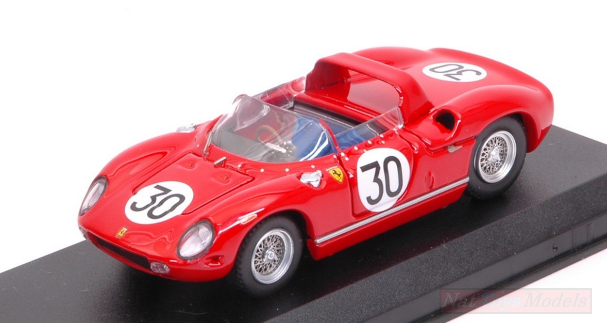 MODELE REDUIT COMPATIBLE AVEC FERRARI 250 P N.30 WINNER 12 H SEBRING 1963 J.SURTEES-L.SCARFIOTTI 1:43 ART MODEL AM0119-2