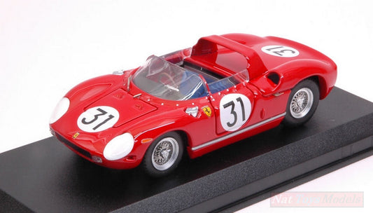 MODELLINO IN SCALA COMPATIBILE CON FERRARI 250 P N.31 2nd 12 H SEBRING 1963 MAIRESSE-VACCARELLA-BANDINI ART MODEL AM0388