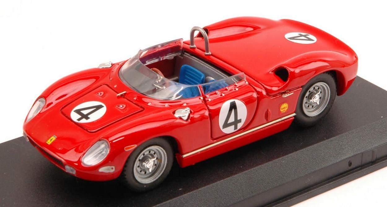 MODELLINO IN SCALA COMPATIBILE CON FERRARI 250 P N.4 RETIRED MONSPORT 1963 J.SURTEES 1:43 ART MODEL AM0155