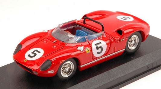 MODELLINO IN SCALA COMPATIBILE CON FERRARI 250 P N.5 WINNER GP CANADA MOSPORT 1963 P.RODRIGUEZ 1:43 ART MODEL AM0225