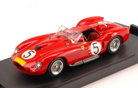 MODELLINO IN SCALA COMPATIBILE CON FERRARI 250 TR N.5 4th 1000 KM NURBURGRING 1958 MUSSO-HILL 1:43 BANG BG7228