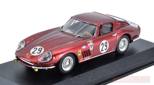 SCALE MODEL COMPATIBLE WITH FERRARI 275 GTB/4 N.29 ACCIDENT 24 H DAYTONA 1967 GUTIERREZ-REBAQUE 1:43 BEST MODEL BT9747