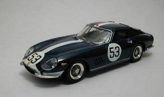 MODELLINO IN SCALA COMPATIBILE CON FERRARI 275 GTB N.53 14th 1000 KM MONZA 1967 VESTEY-GASPAR 1:43 BEST MODEL BT9288