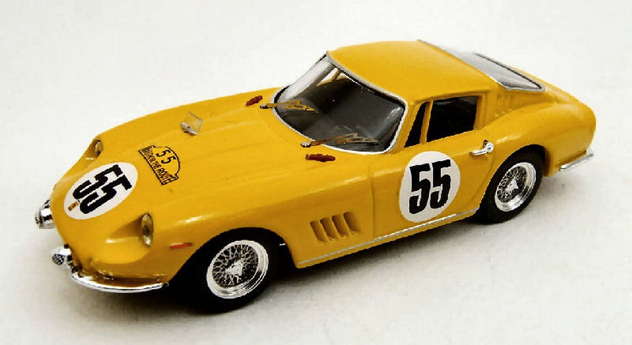 MODELLINO IN SCALA COMPATIBILE CON FERRARI 275 GTB N.55 ACCIDENT 84 H NURBURGRING 1966 BIANCHI-DE KEIN 1:43 BEST MODEL BT9280