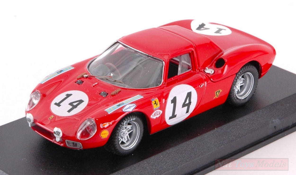 MODELLINO IN SCALA COMPATIBILE CON FERRARI 275 LM N.14 ACCIDENT LM 1968 M.GREGORY-C.KOLB 1:43 BEST MODEL BT9294-2