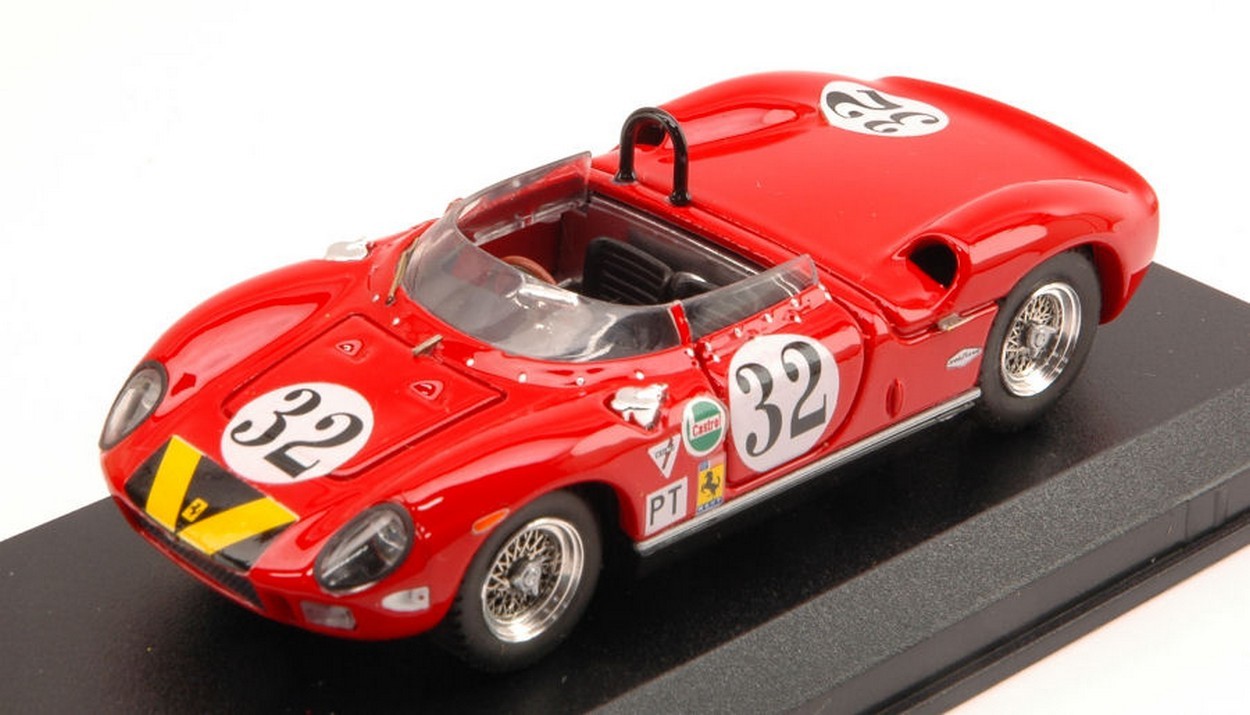 MODELLINO IN SCALA COMPATIBILE CON FERRARI 275 P N.32 12th SEBRING 1965 O BRIEN-RICHARDS 1:43 ART MODEL AM0211