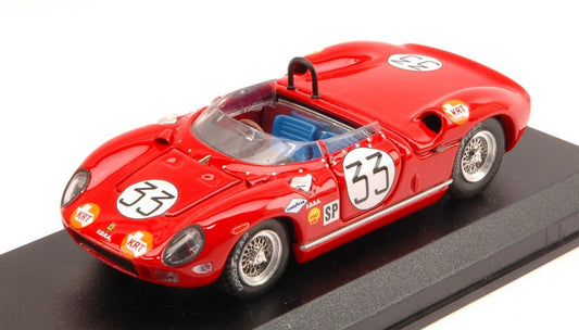 MODELLINO IN SCALA COMPATIBILE CON FERRARI 275 P N.33 8th 12H SEBRING 1965 MAGLIOLI-BAGHETTI 1:43 ART MODEL AM0301