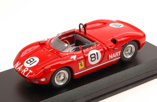 SCALE MODEL COMPATIBLE WITH FERRARI 275 P N.81 2nd 500 KM BRIDGEHAMPTON 1964 P.RODRIGUEZ 1:43 ART MODEL AM0334