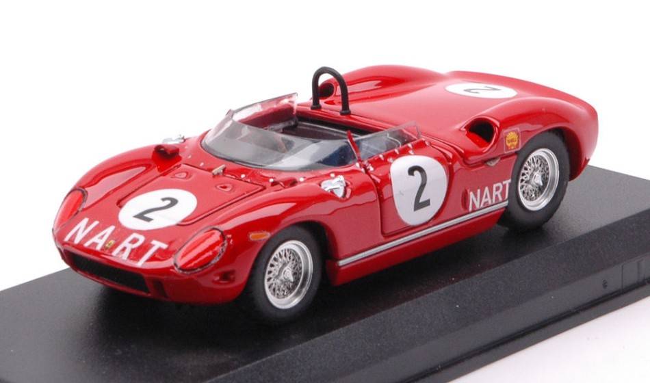 MODELLINO IN SCALA COMPATIBILE CON FERRARI 275 P NART N.2 G.P.CANADA MOSPORT 1964 WALT HANSGEN 1:43 ART MODEL AM0434