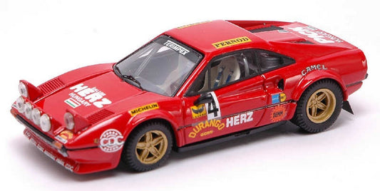 MODELLINO IN SCALA COMPATIBILE CON FERRARI 308 GTB GR.3 N.4 WINNER MONZA RALLY 1979 PINTO-PENARIOL 1:43 BEST MODEL BT9341