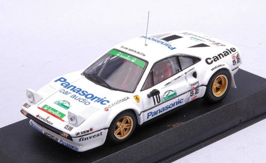 SCALE MODEL COMPATIBLE WITH FERRARI 308 GTB GR.4 N.10 2nd RALLY COLLINE DI ROMAGNA 1982 TOGNANA-DE A BEST MODEL BT9844