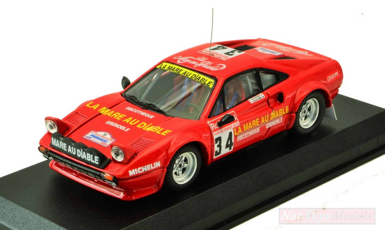 MODELLINO IN SCALA COMPATIBILE CON FERRARI 308 GTB Gr.4 N.34 TOUR DE FRANCE 1983 D.GAUTHIER-M.GAUTHIER 1:43 BEST BT9752