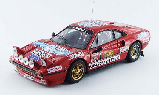 MODELLINO IN SCALA COMPATIBILE CON FERRARI 308 GTB N.1 RALLY DI SPAGNA 1984 ZANINI-OSONA 1:43 BEST MODEL BT9524