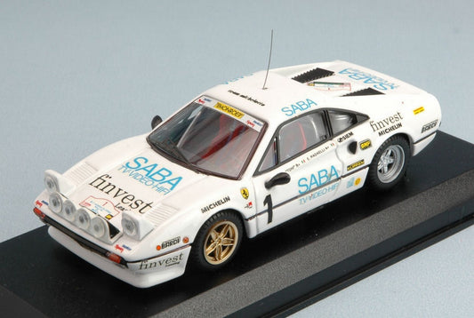 MODELE REDUIT COMPATIBLE AVEC FERRARI 308 GTB N.1 TARGA FLORIO 1983 TONY-RADAELLI 1:43 MEILLEUR MODELE BT9211