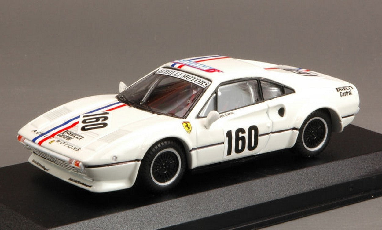 SCALE MODEL COMPATIBLE WITH FERRARI 308 GTB N.160 CAMP.ITALIANO VELOCITA 1982 M.FINOTTO 1:43 BEST MODEL BT9548