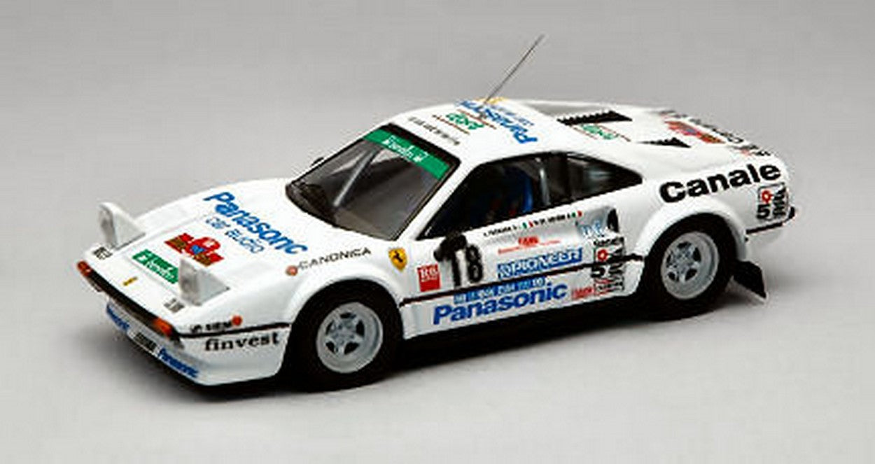 MODELLINO IN SCALA COMPATIBILE CON FERRARI 308 GTB N.18 RETIRED ELBA 1982 TOGNANA-DE ANTONI 1:43 BEST MODEL BT9312