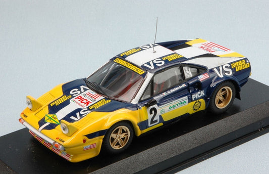 SCALE MODEL COMPATIBLE WITH FERRARI 308 GTB N.2 RALLY VALLI PIACENTINE 1980 NICO/BARBAN 1:43 BEST MODEL BT9615