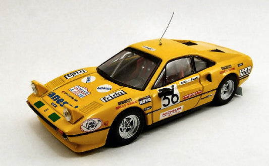 MODELLINO IN SCALA COMPATIBILE CON FERRARI 308 GTB N.36 RALLY AUTODROMO MONZA 1983 FACETTI-ARTIOLI 1:43 BEST MODEL BT9368