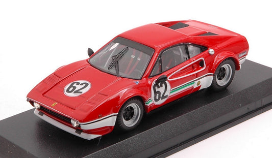 SCALE MODEL COMPATIBLE WITH FERRARI 308 GTB N.62 HAVIROV INTERNATIONAL 1981 M.DANTINNE 1:43 BEST MODEL BT9789