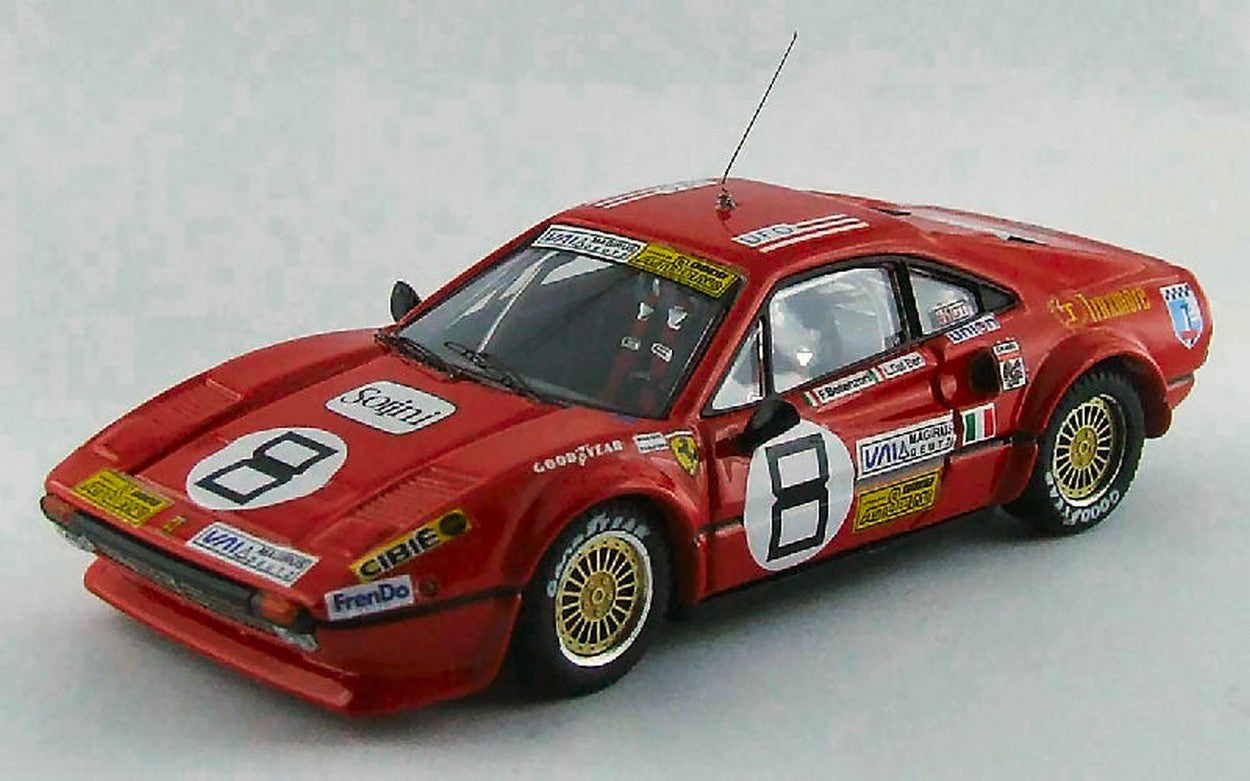 MODELLINO IN SCALA COMPATIBILE CON FERRARI 308 GTB N.8 53th 24H DAYTONA 1978 BESENZONI-DAL BEN-WEVER 1:43 BEST MODEL BT9550