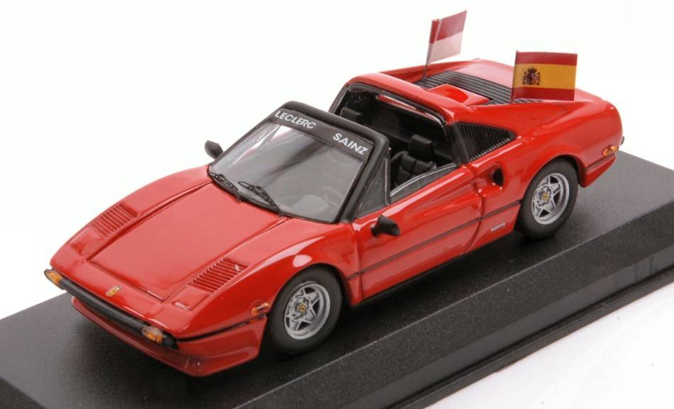 SCALE MODEL COMPATIBLE WITH FERRARI 308 GTS PARADE MEXICO F1 GP 2022 LECLERC-SAINZ 1:43 BEST MODEL BT9830