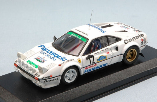 MODELLINO IN SCALA COMPATIBILE CON FERRARI 308 N.12 WINNER TARGA FLORIO RALLY 1982 TOGNANA-DE ANTONI 1:43 BEST MODEL BT9600