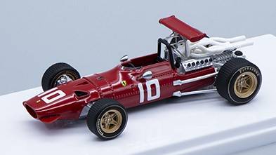 MODELE REDUIT COMPATIBLE AVEC FERRARI 312 F1/68 N.10 DUTCH GP 1968 J.ICKX 1:43 TECNOMODEL TMD43018B