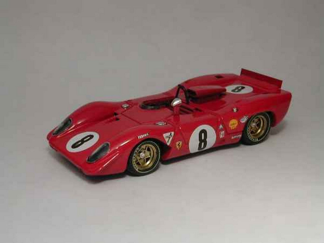 MODELLINO IN SCALA COMPATIBILE CON FERRARI 312 P SPIDER N.8 2nd 1000 KM SPA 1969 RODRIGUEZ-PIPER 1:43 BEST MODEL BT9243