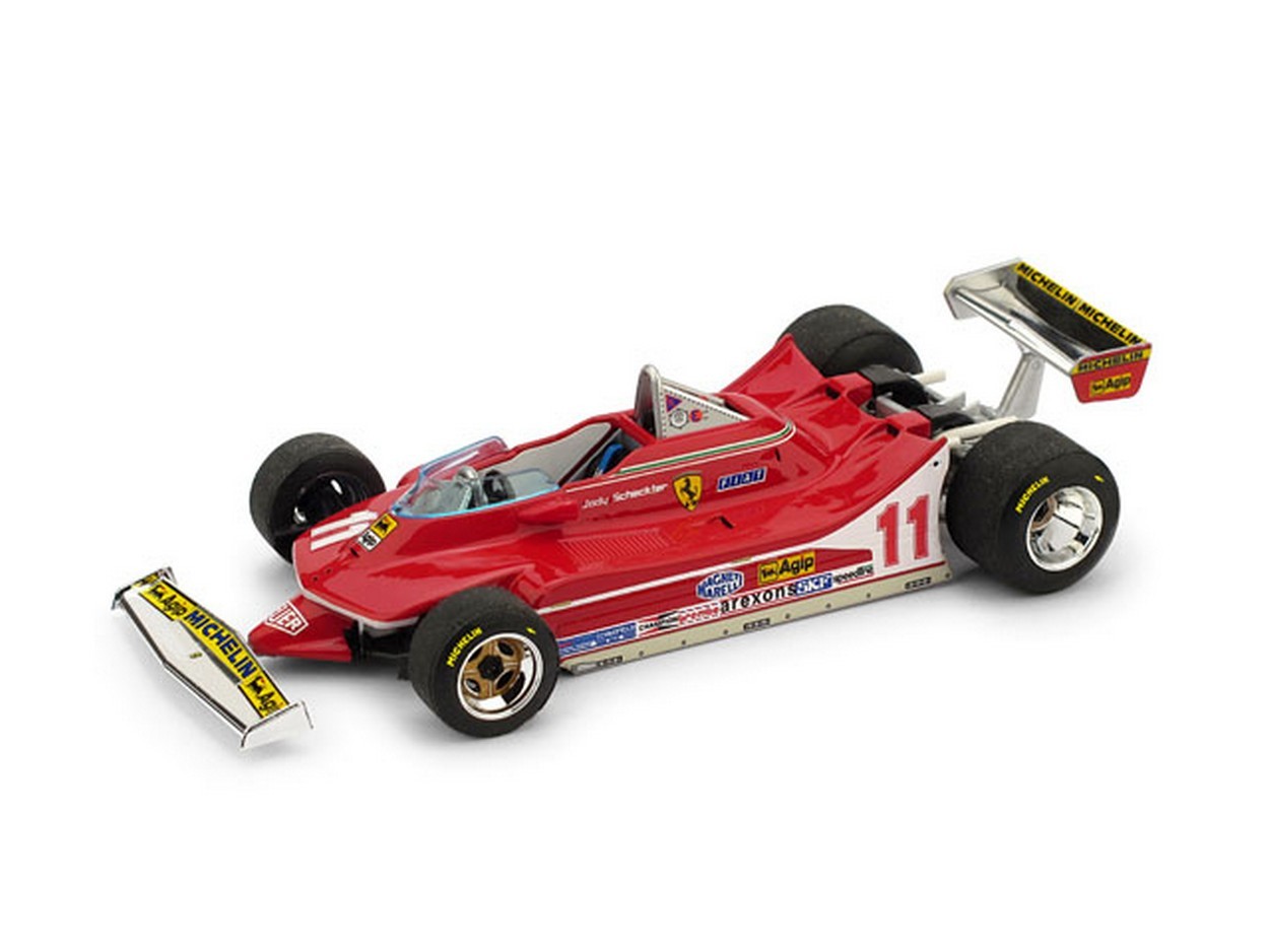 MODELE REDUIT COMPATIBLE AVEC FERRARI 312 T4 J.SCHECKTER 1979 N.11 VAINQUEUR GP D'ITALIE 1:43 BRUMM BM0511