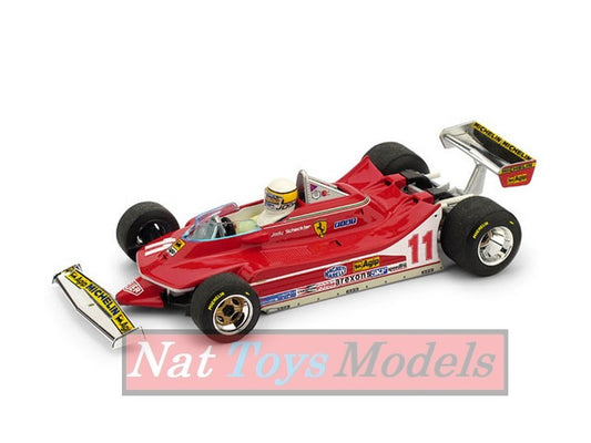 SCALE MODEL COMPATIBLE WITH FERRARI 312 T4 J.SCHECKTER 1979 N.11 WINNER ITALY GP + DRIVER 1:43 BRUMM BM0511CH