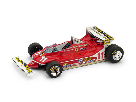 MODELLINO IN SCALA COMPATIBILE CON FERRARI 312 T4 J.SCHECKTER 1979 N.11 WINNER MONACO GP 1:43 BRUMM BM0513