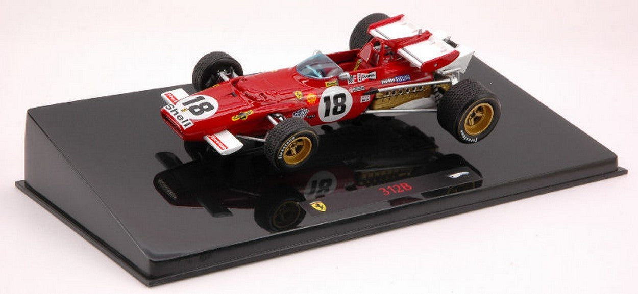 SCALE MODEL COMPATIBLE WITH FERRARI 312B JACKY ICKX 1970 N.18 WINNER CANADIAN GP 1:43 HOT WHEELS HWN5588