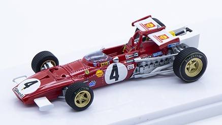 MODELLINO IN SCALA COMPATIBILE CON FERRARI 312B N.4 WINNER GP ITALIA 1970 CLAY REGAZZONI 1:43 TECNOMODEL TMD4309A