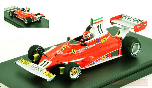 SCALE MODEL COMPATIBLE WITH FERRARI 312T N.11 WINNER ITALIAN GP 1975 CLAY REGAZZONI 1:43 LOOKSMART LSRC060