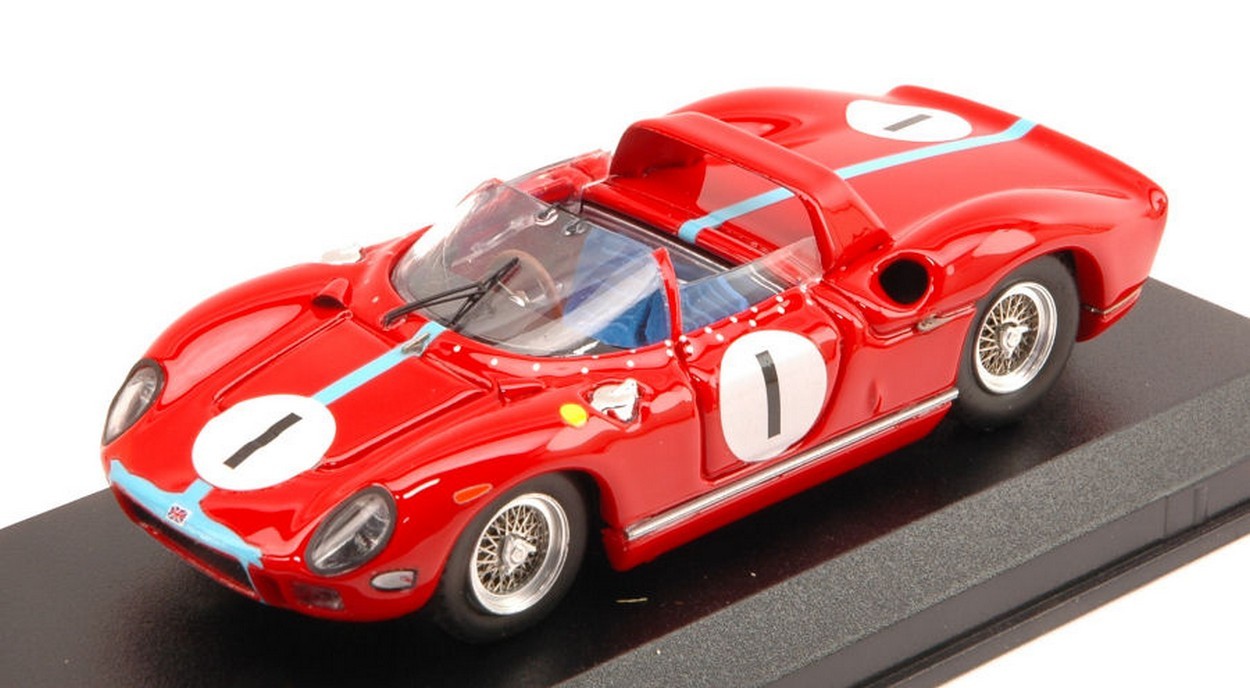 SCALE MODEL COMPATIBLE WITH FERRARI 330 P N.1 9th 500 KM SPA 1965 M.PARKES 1:43 ART MODEL AM0292