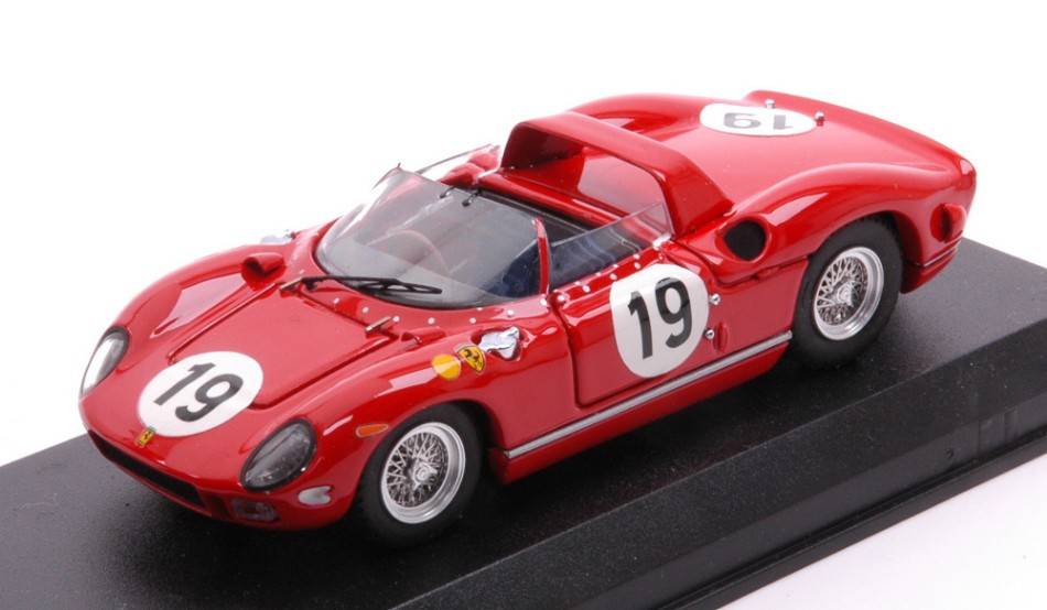 MODELLINO IN SCALA COMPATIBILE CON FERRARI 330 P N.19 3rd LM 1964 SURTEES-BANDINI 1:43 ART MODEL AM0166-2