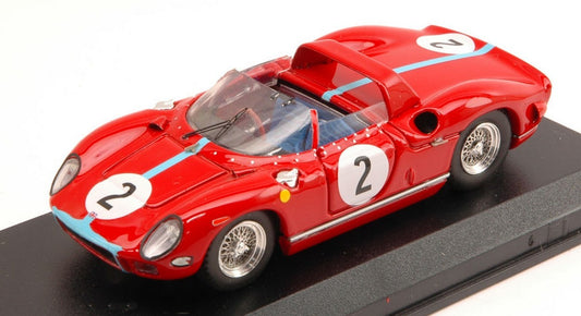 MODELLINO IN SCALA COMPATIBILE CON FERRARI 330 P N.2 WINNER 1000 KM PARIS 1964 HILL-BONNIER 1:43 ART MODEL AM0180