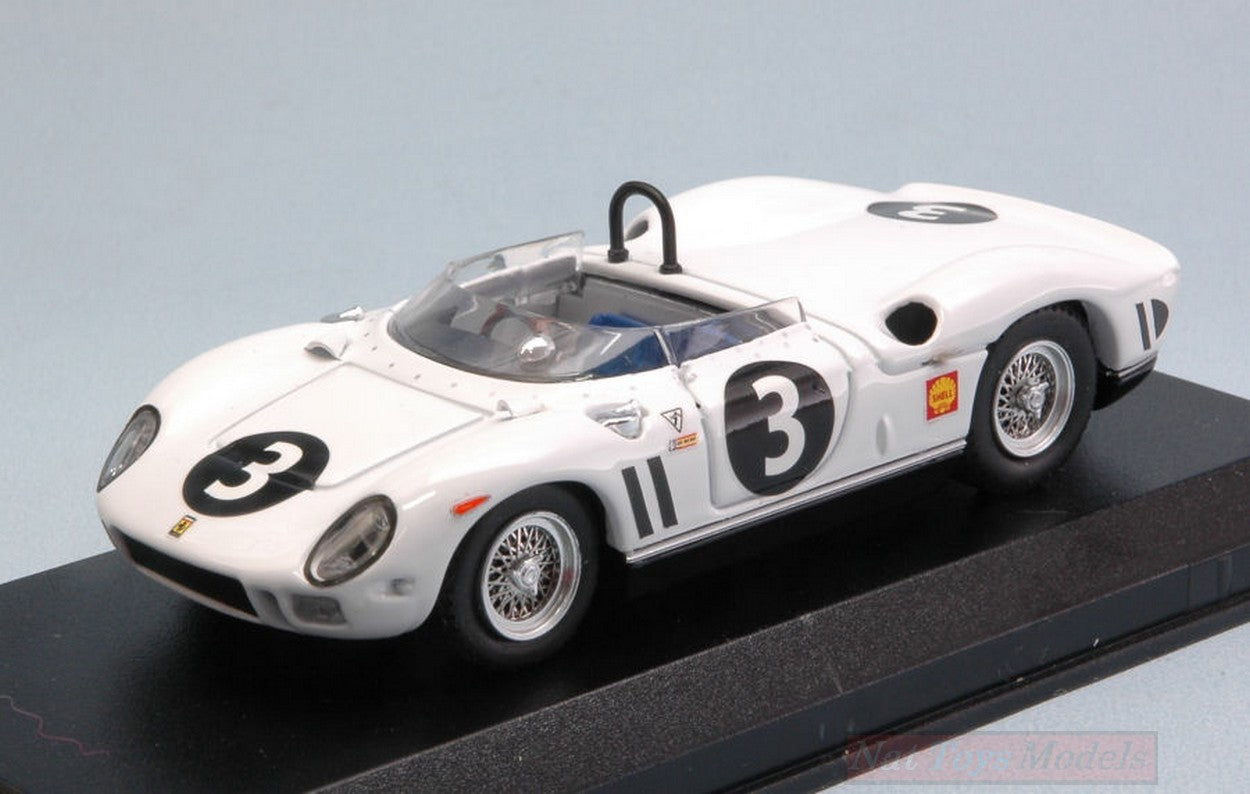 SCALE MODEL COMPATIBLE WITH FERRARI 330 P N.3 2nd GP CANADA MOSPORT 1964 L.SCARFIOTTI 1:43 ART MODEL AM0362