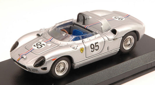 MODELLINO IN SCALA COMPATIBILE CON FERRARI 330 P N.95 DNF USRRC BRIDGEHAMPTON 1966 BOB GROSSMAN 1:43 ART MODEL AM0309