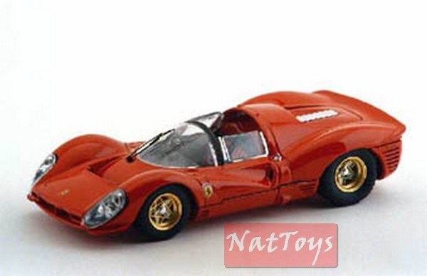 modellino IN SCALA COMPATIBILE CON FERRARI 330 P SPIDER PROVA 1967 RED 1:43 BANG BG7119