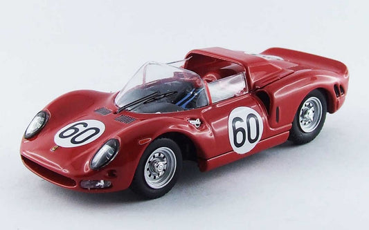 SCALE MODEL COMPATIBLE WITH FERRARI 330 P2 N.60 2nd MONZA 1965 SURTEES-SCARFIOTTI 1:43 BEST MODEL BT9534