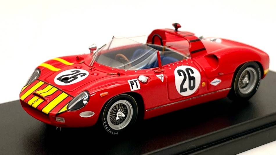 MODELLINO IN SCALA COMPATIBILE CON FERRARI 330P N.26 12H SEBRING 1965 GROSSMAN/HUDSON 1:43 LOOKSMART LSRC089