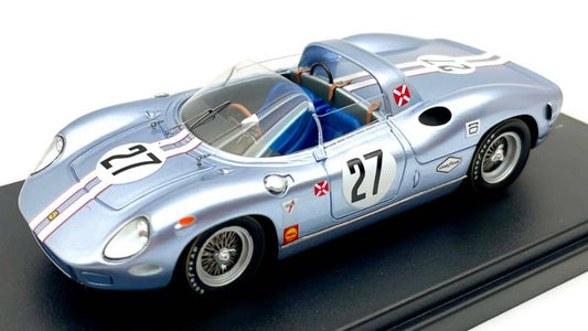 MODELLINO IN SCALA COMPATIBILE CON FERRARI 330P N.27 12H SEBRING 1965 KOLB/FULP 1:43 LOOKSMART LSRC090