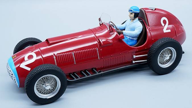 MODELLINO IN SCALA COMPATIBILE CON FERRARI 375 F1 N.2 WINNER ITALY GP 1951 A.ASCARI W/DRIVER 1:18 TECNOMODEL TMD18063A