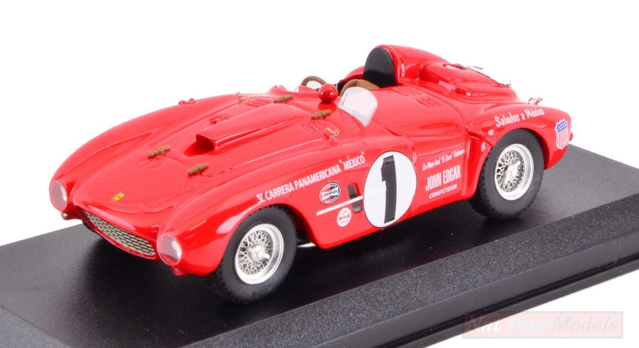 MODELLINO IN SCALA COMPATIBILE CON FERRARI 375 PLUS N.1 ACCIDENT CARRERA PANAM.1954 MCAFEE-ROBINSON (FATAL) ART MODEL AM0406